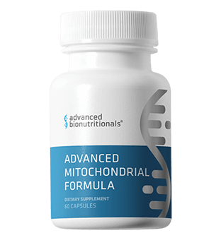 Advanced Mitochondrial Formula supplement bottle for cellular energy and vitality